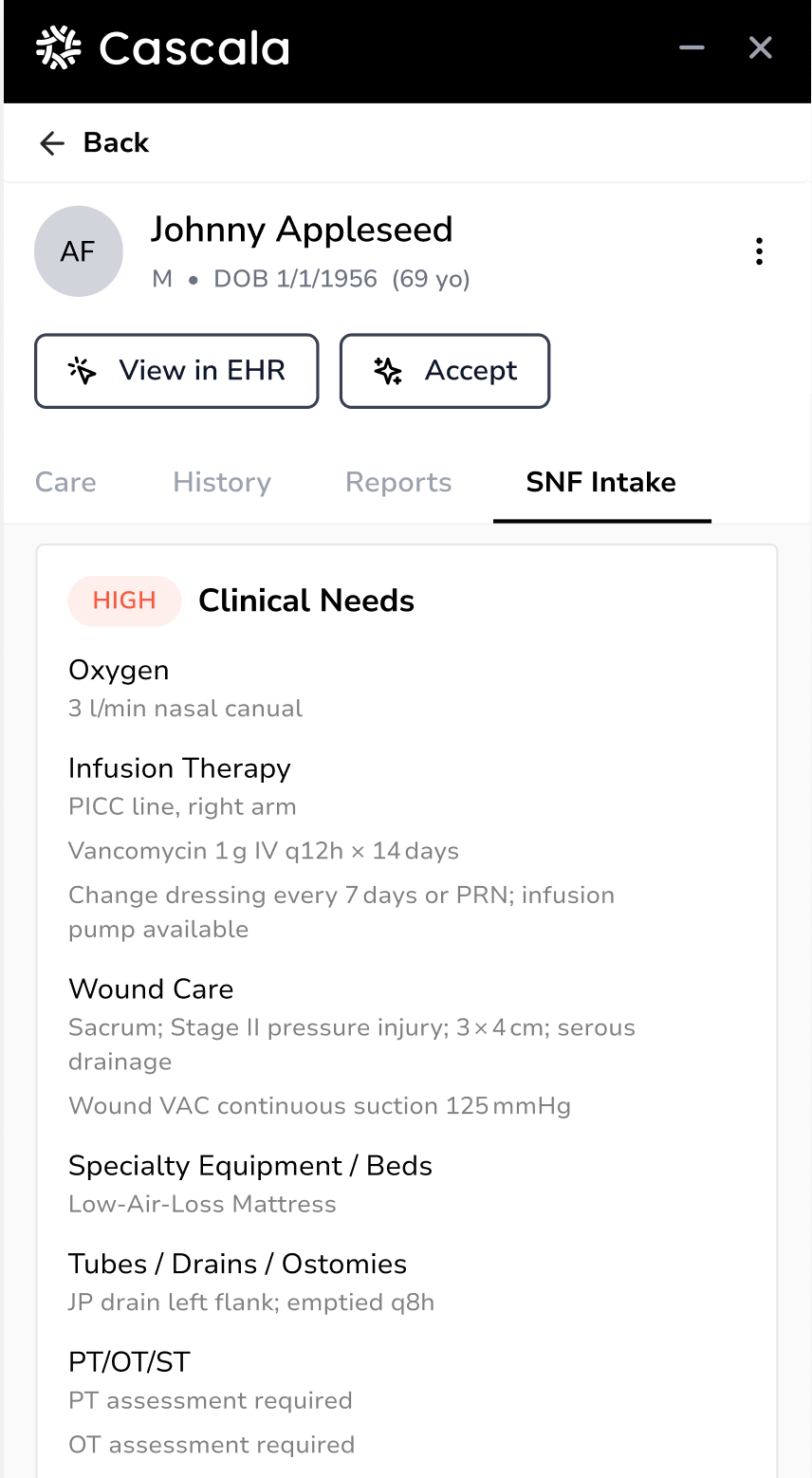 Clinical Needs Extension Screens (3)
